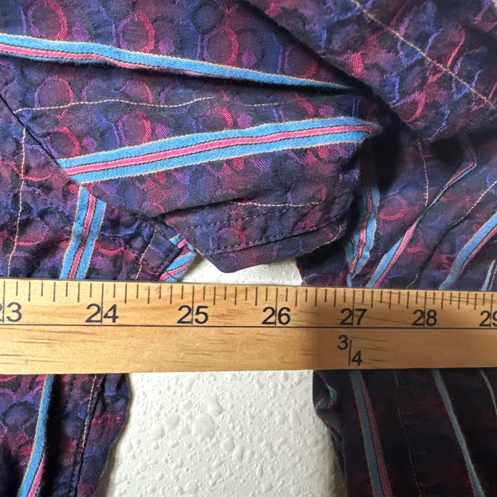 Robert Graham Men’s Button Down Shirt Size 2XL, Purple - Picture 9 of 12